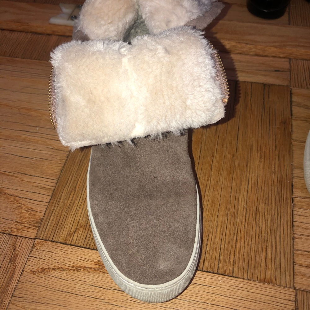I Slides Sneaker/ Boot With Fur In Tan Color - image 3
